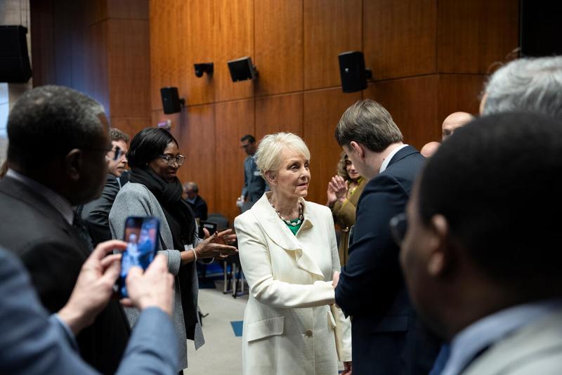 In the photo: closing remarks by Ms. Cindy McCain, Executive Director World Food Programme. © WFP/Matteo Minnella