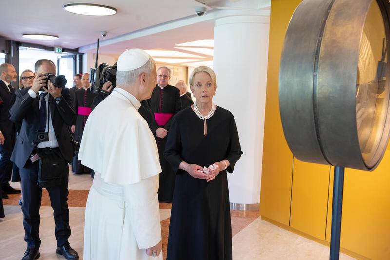 WFP Headquarters Rome, Italy, Monday 22 June 2026. Visit to the World Food Programme headquarters by His Holiness Pope Leo XIV. © WFP/Rein Skullerud