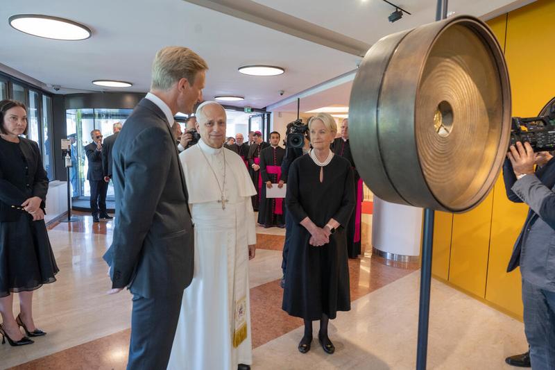 WFP Headquarters Rome, Italy, Monday 22 June 2026. Visit to the World Food Programme headquarters by His Holiness Pope Leo XIV. © WFP/Rein Skullerud