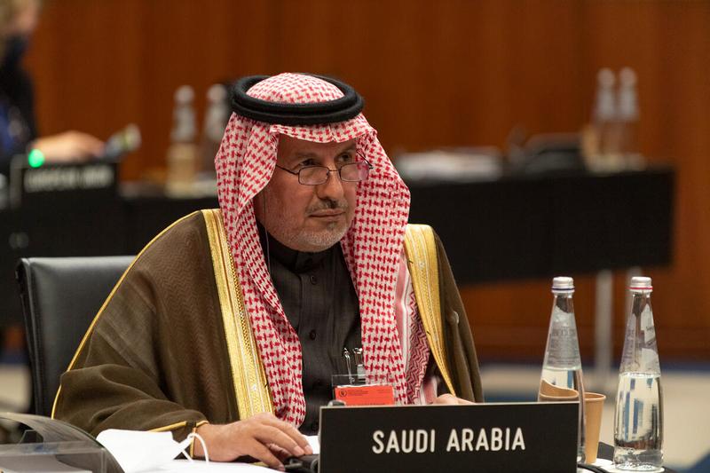 H.E. Dr. Abdullah Al Rabeeah, HL Ministerial Representative of the Kingdom of Saudi Arabia and King Salman Humanitarian Aid and Relief Center Supervisor addresses the Executive Board. Photo: WFP/Rein Skullerud