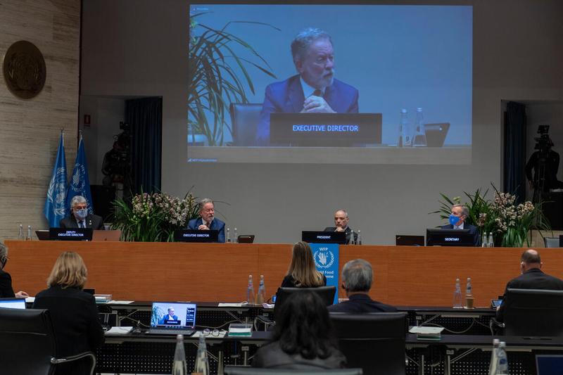 Mr. David Beasley, Executive Director Word Food Programme delivers his opening speech. Photo: WFP/Rein Skullerud