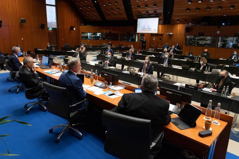 Mr. David Beasley, Executive Director Word Food Programme delivers his opening speech. Photo: WFP/Rein Skullerud
