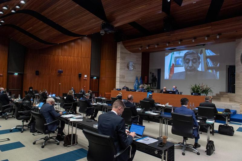 Intervention by H.E. Mr. Rasoul Zare Ambassador and Permanent Representative of Iran.
Photo: WFP/Rein Skullerud