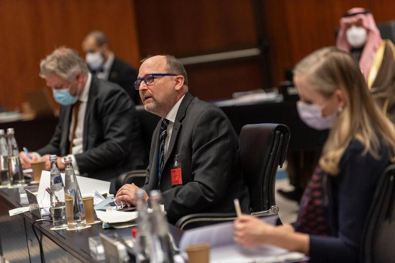 Intervention by H.E. Thomas Kelly Ambassador and Permanent Representative of the United Kingdom. Photo: WFP/Rein Skullerud