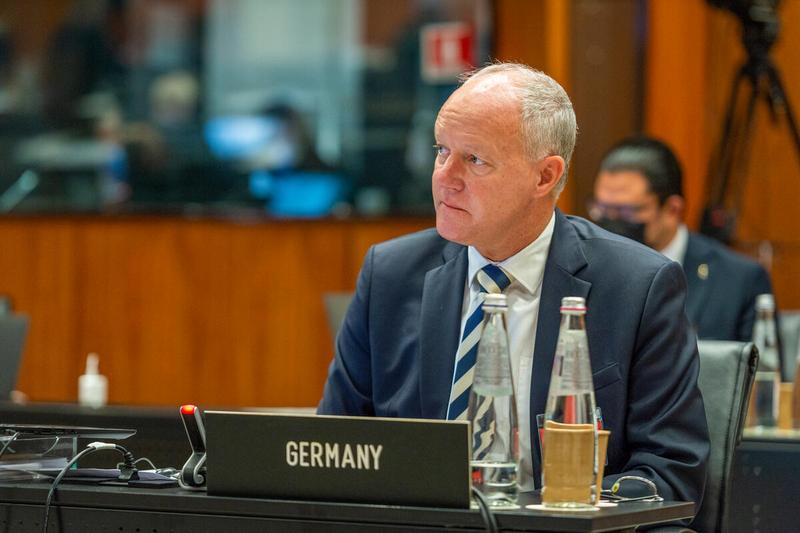 Intervention by H.E. Dr. Ulrich Seidenberger, Ambassador of Germany. Photo: WFP/Giulio d'Adamo
