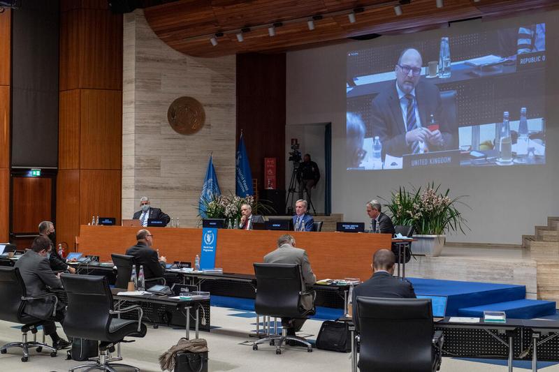 Intervention by H.E. Thomas Kelly Ambassador and Permanent Representative of the United Kingdom following the presentation by Mr. Michael Dunford· Regional Director for Eastern Africa. Photo: WFP/Rein Skullerud