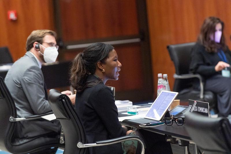 Intervention by Ms. Berioska Morrison Gonzalez, Minister Counsellor and Alternate Permanent Representative of the Dominican Republic. Photo: WFP/Rein Skullerud