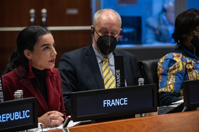 Statement by H.E. Ms. Céline Jurgensen, Ambassador and Permanent Representative of France. Photo: WFP/Rein Skullerud