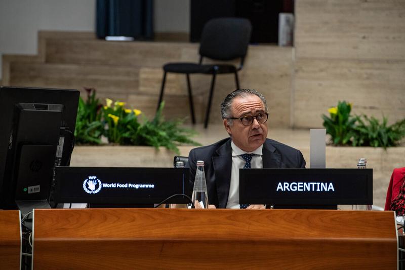 Statement by H.E. Mr. Carlos B. Cherniak, Ambassador of Argentina. Photo: WFP/Rein Skullerud