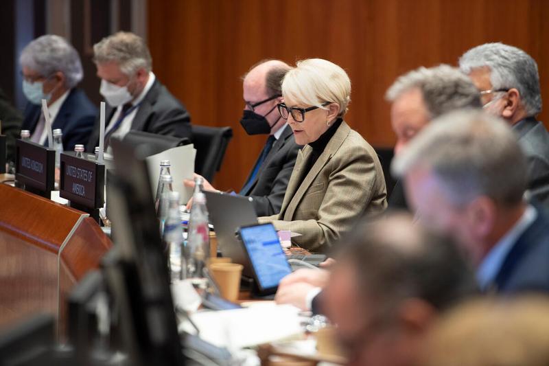Statement by H.E. Cindy McCain, Ambassador and Permanent Representative of the U.S. Mission to the UN Agencies. Photo: WFP/Rein Skullerud