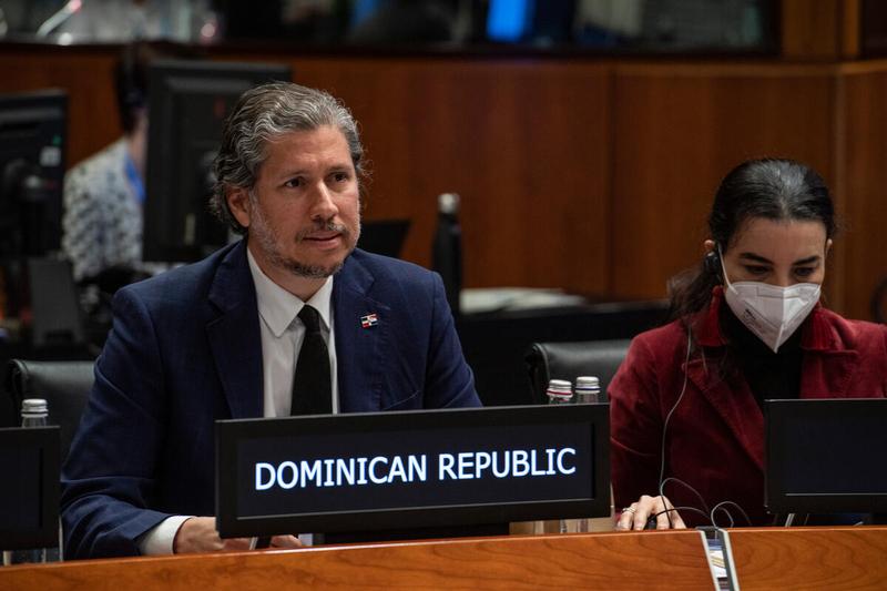 Statement by H.E. Mr. Mario Arvelo Ambassador and Permanent Representative of the Dominican Republic. Photo: WFP/Rein Skullerud