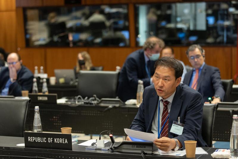 Intervention by H.E. Mr. Hyungsik Kim, Ambassador and Permanent Representative of Republic of Korea. Photo: WFP/Massimo Tartaglia