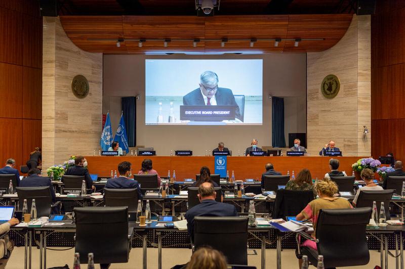 Intervention by H.E. Md. Shameem Ahsan, President of the WFP Executive Board 2022. Photo: WFP/Giulio d'Adamo