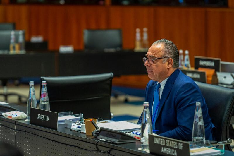 Intervention by H.E. Mr. Carlos B. Cherniak, Ambassador of Argentina. Photo: WFP/Giulio d'Adamo