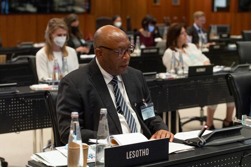 Southern Africa Portfolio Presentation by Ms. Antonella D'Aprile, Country Director Mozambique Intervention by H.E. Thesele John Maseribane, Kingdon of Lesotho Photo: Rein Skullerud