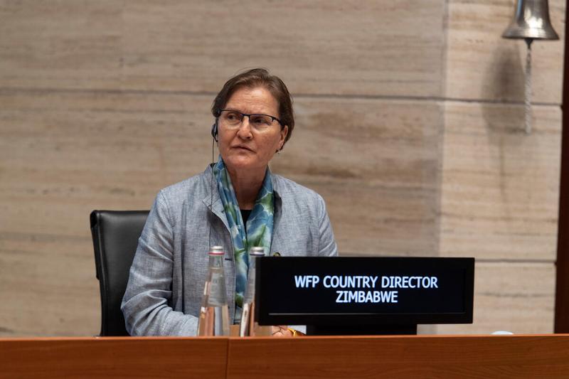 Southern Africa Portfolio Presentation by Ms. Francesca Francesca Erdelmann WFP Country Director Zimbabwe Intervention by the Ms. Elizabith Bellardo, United States of America.
Photo: Rein Skullerud