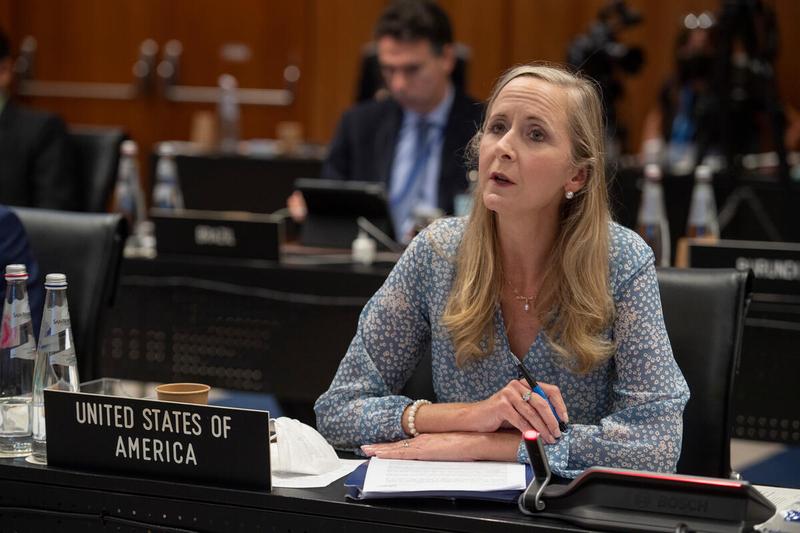 Update on Food Procurement Intervention by H.E. Ms. Jennifer A. Harhigh - Deputy Chief of Mission United States of America Photo: Rein Skullerud
