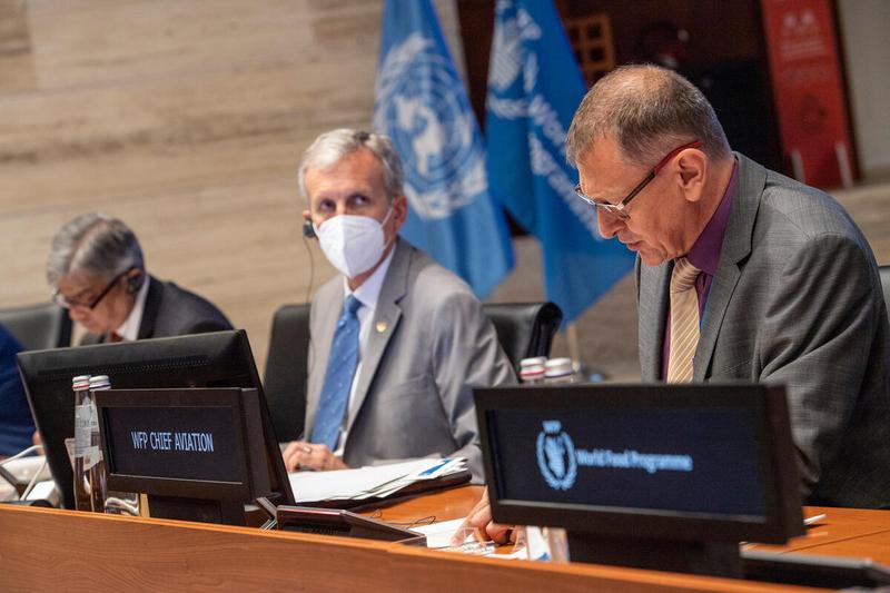 Update on UNHAS Presentation by Mr Philippe Martou, Chief Aviation Photo: Rein Skullerud