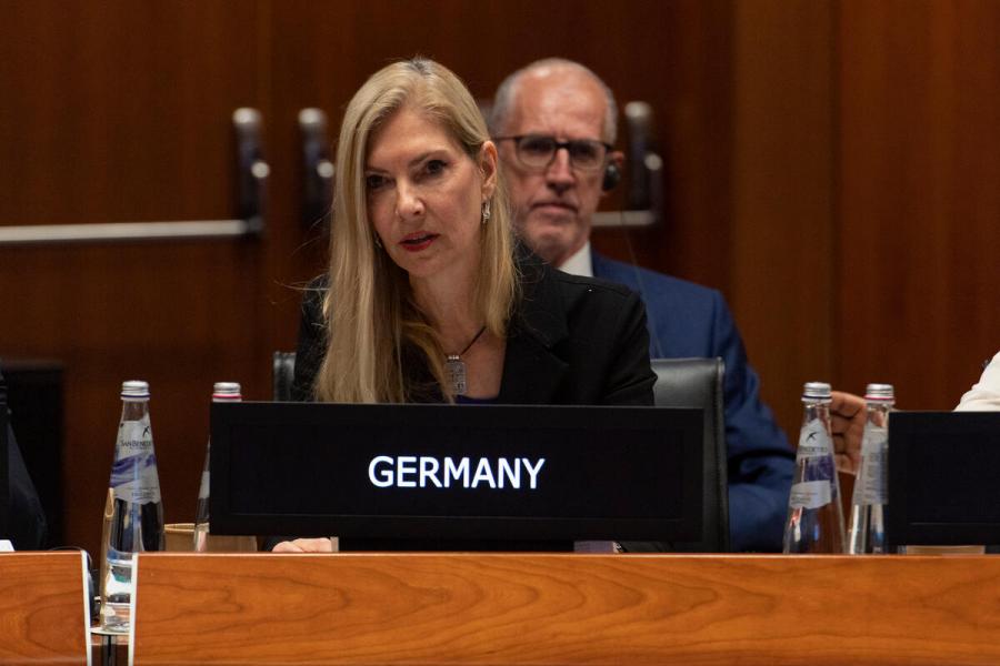 Intervention by Ms. Susan Fries-Gaier, Director for Humanitarian Assistance Federal Foreign Office Berlin. Second Regular Session of the Executive Board (EB.2/2022) Photo: WFP/Rein Skullerud