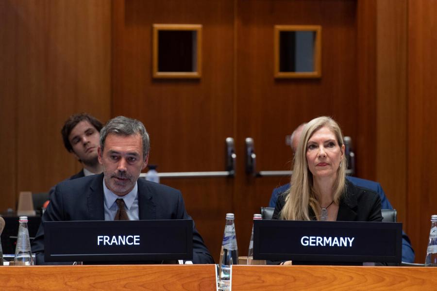 Intervention by Mr. Thomas Sauvageot, delegation of France. Second Regular Session of the Executive Board (EB.2/2022) Photo: WFP/Rein Skullerud