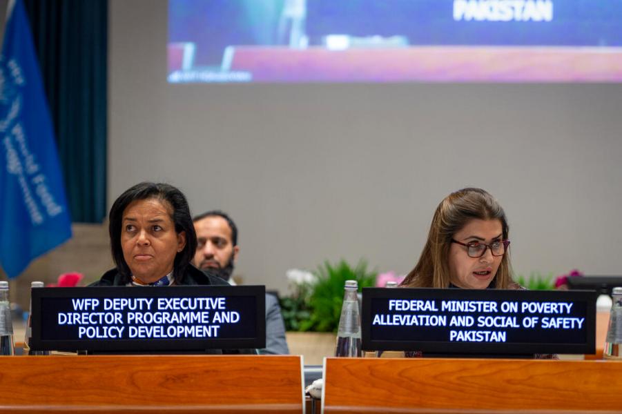 Intervention by H.E. Shazia Marri, Federal Minister for Poverty Alleviation and Social Safety and Chairperson of the Board, Benazir Income Support Programme (Government of Pakistan) during the &quot;WFP’s groundbreaking partnership with the Government of Pakistan to reduce stunting&quot; side event on the margins of the Second Regular Session of the Executive Board (EB.2/2022).