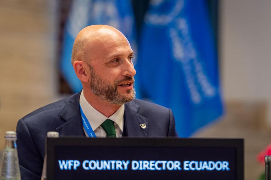 Intervention by Mr. Matteo Perrone, WFP Country Director (Ecuador). Second Regular Session of the Executive Board (EB.2/2022).