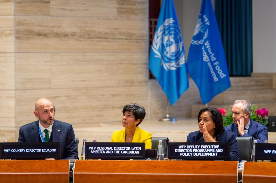 Intervention by Mr. Matteo Perrone, WFP Country Director (Ecuador). Second Regular Session of the Executive Board (EB.2/2022).