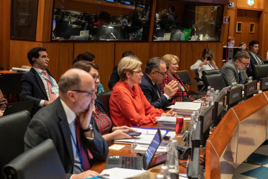 Intervention by the delegation of the United States. Second Regular Session of the Executive Board (EB.2/2022) Photo: WFP/Rein Skullerud