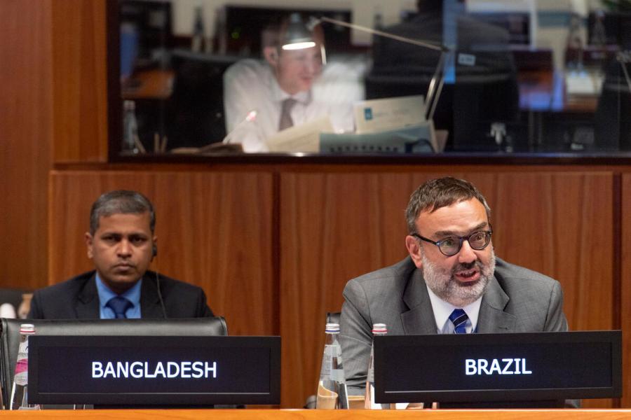 Intervention by Ms. Valerie Guarnieri, United Nations World Food Programme Deputy Executive Director, Programme &amp; Policy Development Department. Second Regular Session of the Executive Board (EB.2/2022) Photo: WFP/Rein Skullerud