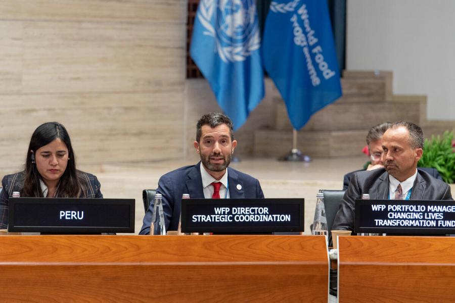 Intervention by Mr. Marco Cavalcante, Director Strategic coordination. Second Regular Session of the Executive Board (EB.2/2022) Photo: WFP/Rein Skullerud