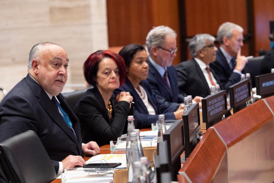 Intervention by Mr. Alberto Mendes, Country Director Jordan Second Regular Session of the Executive Board (EB.2/2022) Photo: WFP/Rein Skullerud