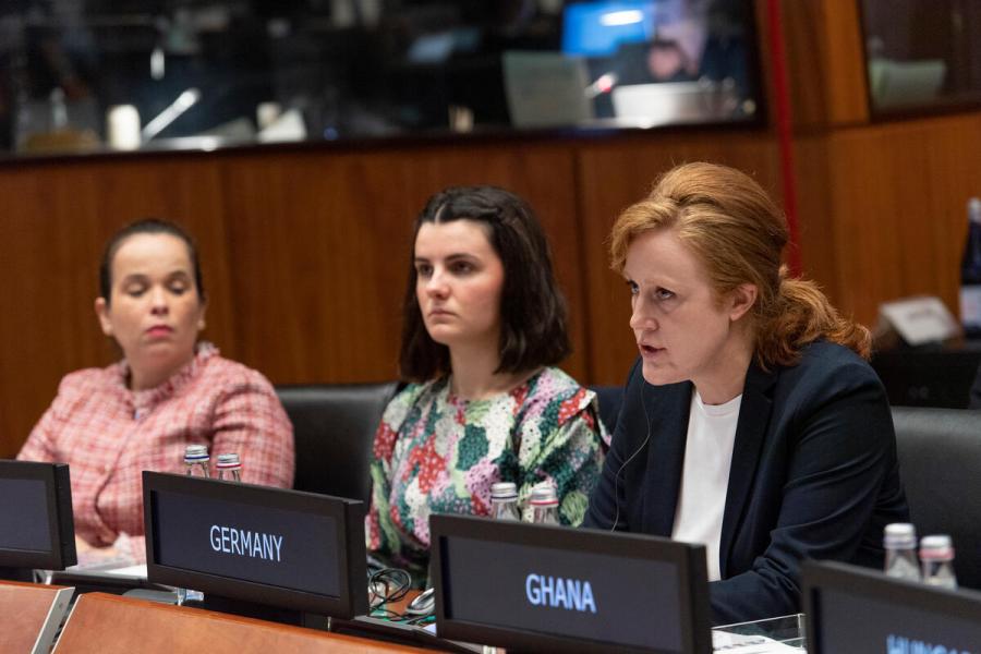 Intervention by the Delegation of Germany. Second Regular Session of the Executive Board (EB.2/2022) Photo: WFP/Rein Skullerud