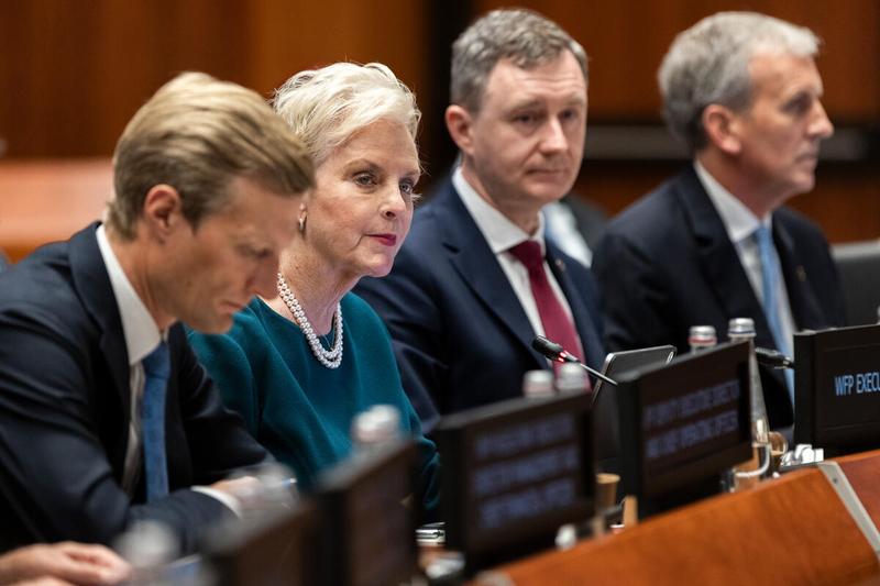 Opening remarks by Ms. Cindy H. McCain, Executive Director, World Food Programme. Photo credit: WFP/Matteo Minnella