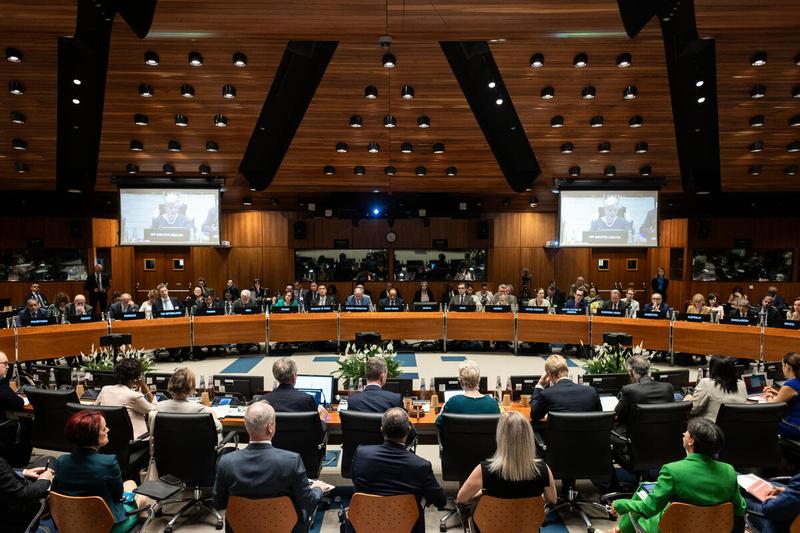 Opening remarks by Ms. Cindy H. McCain, Executive Director, World Food Programme. Photo credit: WFP/Matteo Minnella