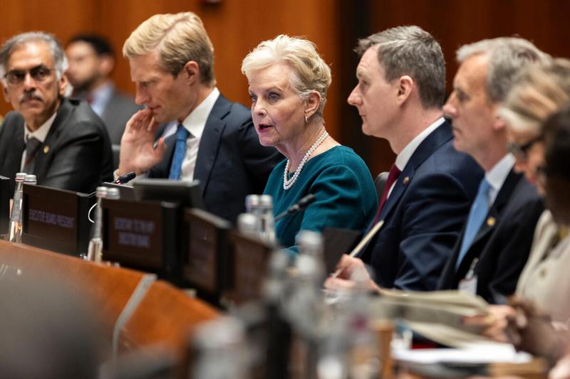 Opening remarks by Ms. Cindy H. McCain, Executive Director, World Food Programme. Photo credit: WFP/Matteo Minnella