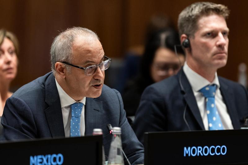 Intervention by H.E. Youssef Balla, Ambassador and Permanent Representative of the Kingdom of Morocco. Photo credit: WFP/Matteo Minnella