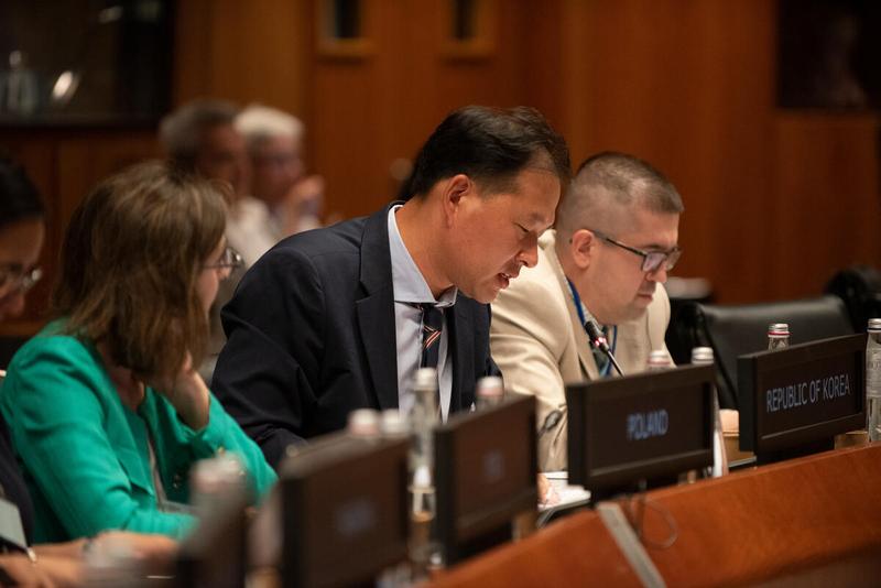 Intervention by the delegation of Republic of Korea. Photo credit: WFP/Daria Addabbo