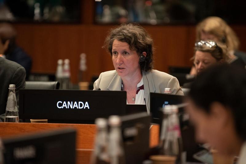 Intervention by the delegation of Canada. Photo credit: WFP/Daria Addabbo