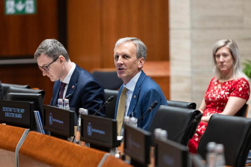WFP Headquarters Rome, Italy, 27 June 2023. Annual Session of the Executive Board 2023 - Remarks by Mr. John Aylieff, Regional Director Asia and the Pacific. Photo credit: WFP/Matteo Minnella