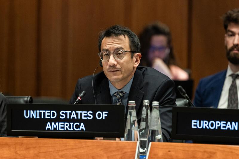 Intervention by the delegation of the United States of America. Photo credit: WFP/Matteo Minnella