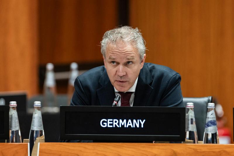 Intervention by the delegation of Germany. Photo credit: WFP/Matteo Minnella