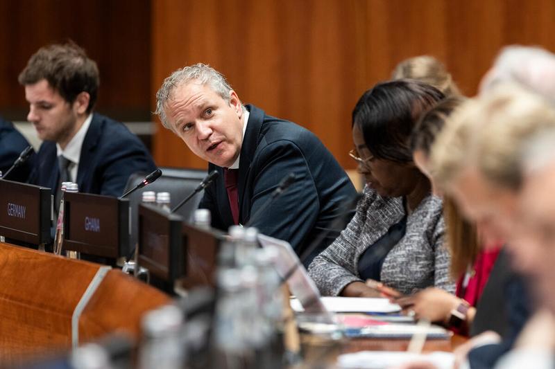 Intervention by the delegation of Germany. Photo credit: WFP/Matteo Minnella