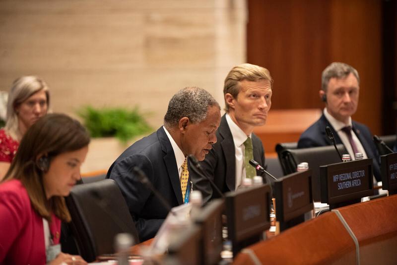Intervention by Mr. Menghestab Haile, Regional Director South Africa. Photo credit: WFP/Daria Addabbo