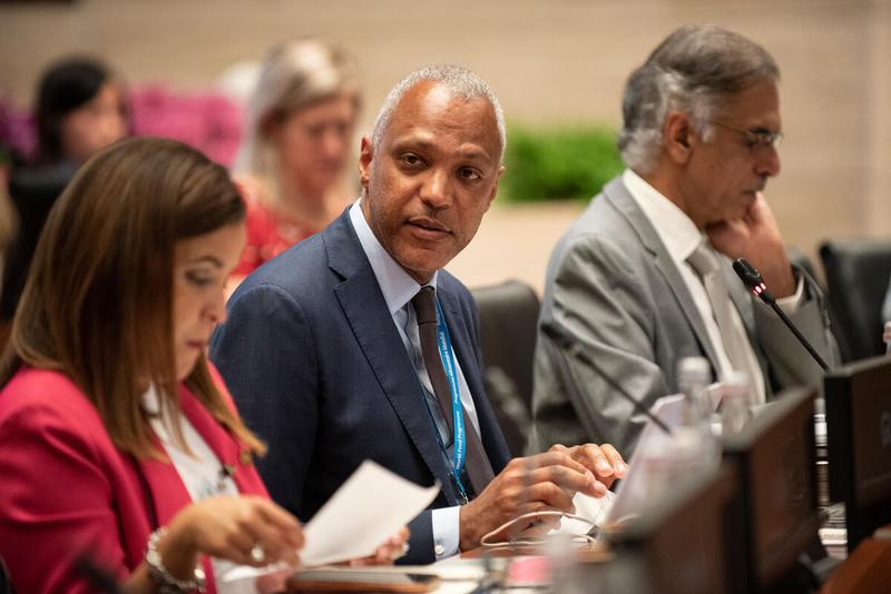 Intervention by Laurent Bukera, WFP Deputy CFO and Director, Corporate Planning & Performance DivisionPhoto credit: WFP/Daria Addabbo