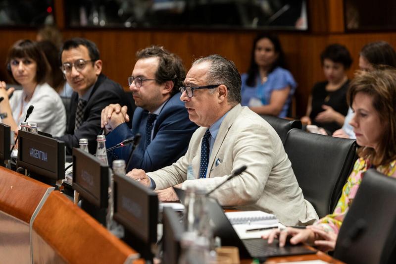 Intervention by H.E. Mr. Carlos B. Cherniak, Ambassador of Argentina. Photo credit: WFP/Matteo Minnella