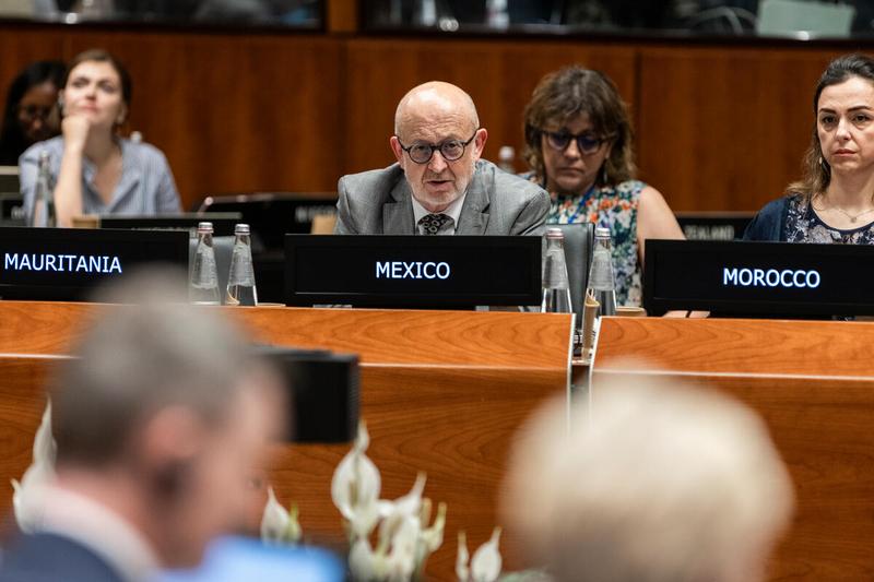 Intervention by H.E. Mr. Miguel Jorge García Winder, Ambassador and Permanent Representative of Mexico. Photo credit: WFP/Matteo Minnella