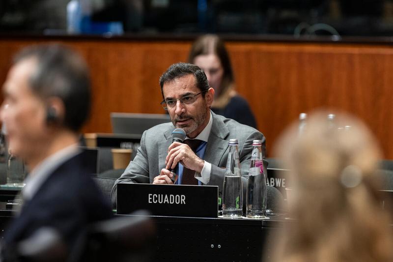 Intervention by the delegation of Ecuador. Photo credit: WFP/Matteo Minnella