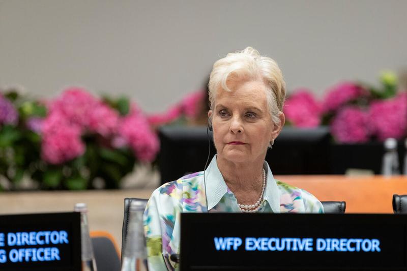 Intervention by Ms. Cindy H. McCain, United Nations World Food Programme Executive Director. Photo credit: WFP/Matteo Minnella