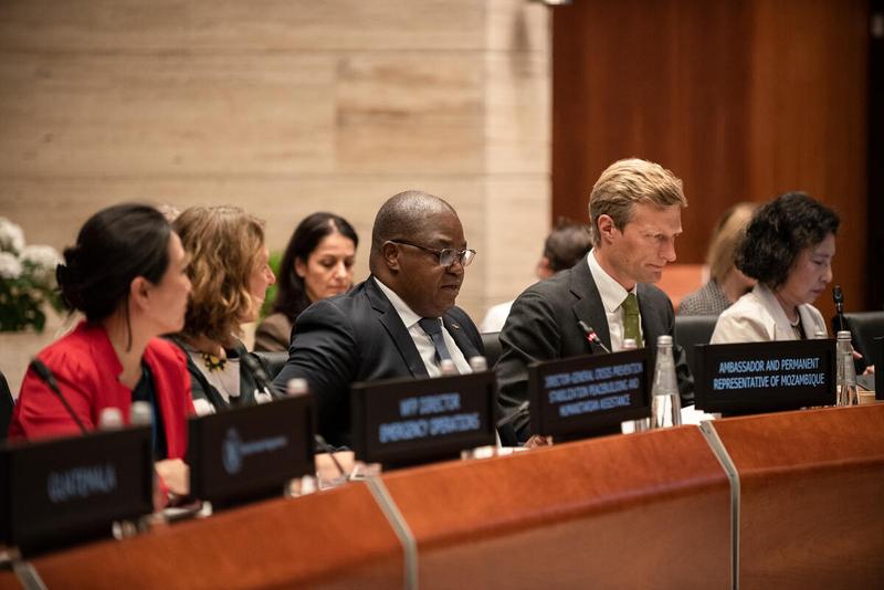 Side event: The Immediate Response Account (IRA) - WFP’s immediate, life-saving, and last-resort funding mechanism Intervention by H.E. Santos Álvaro, Ambassador and Permanent Representative of Mozambique. Photo credit: WFP/Daria Addabbo