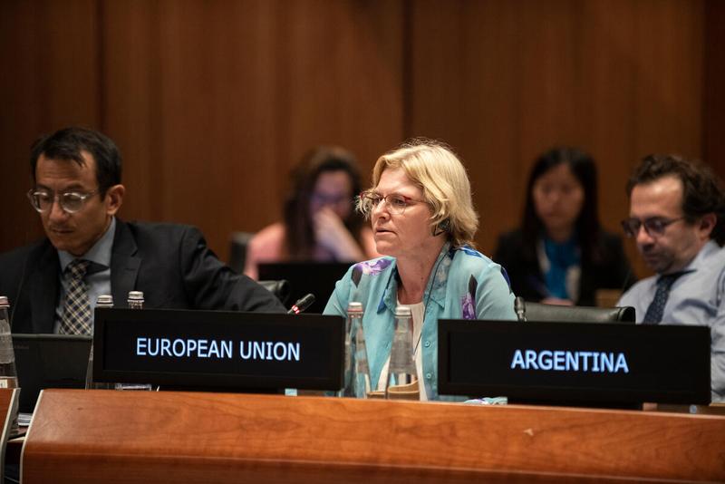 Side event: The Immediate Response Account (IRA) - WFP’s immediate, life-saving, and last-resort funding mechanism Intervention by the delegation of the European Union. Photo credit: WFP/Daria Addabbo